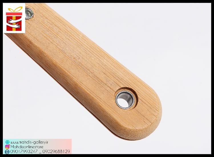 کاردک استیل دسته چوبی