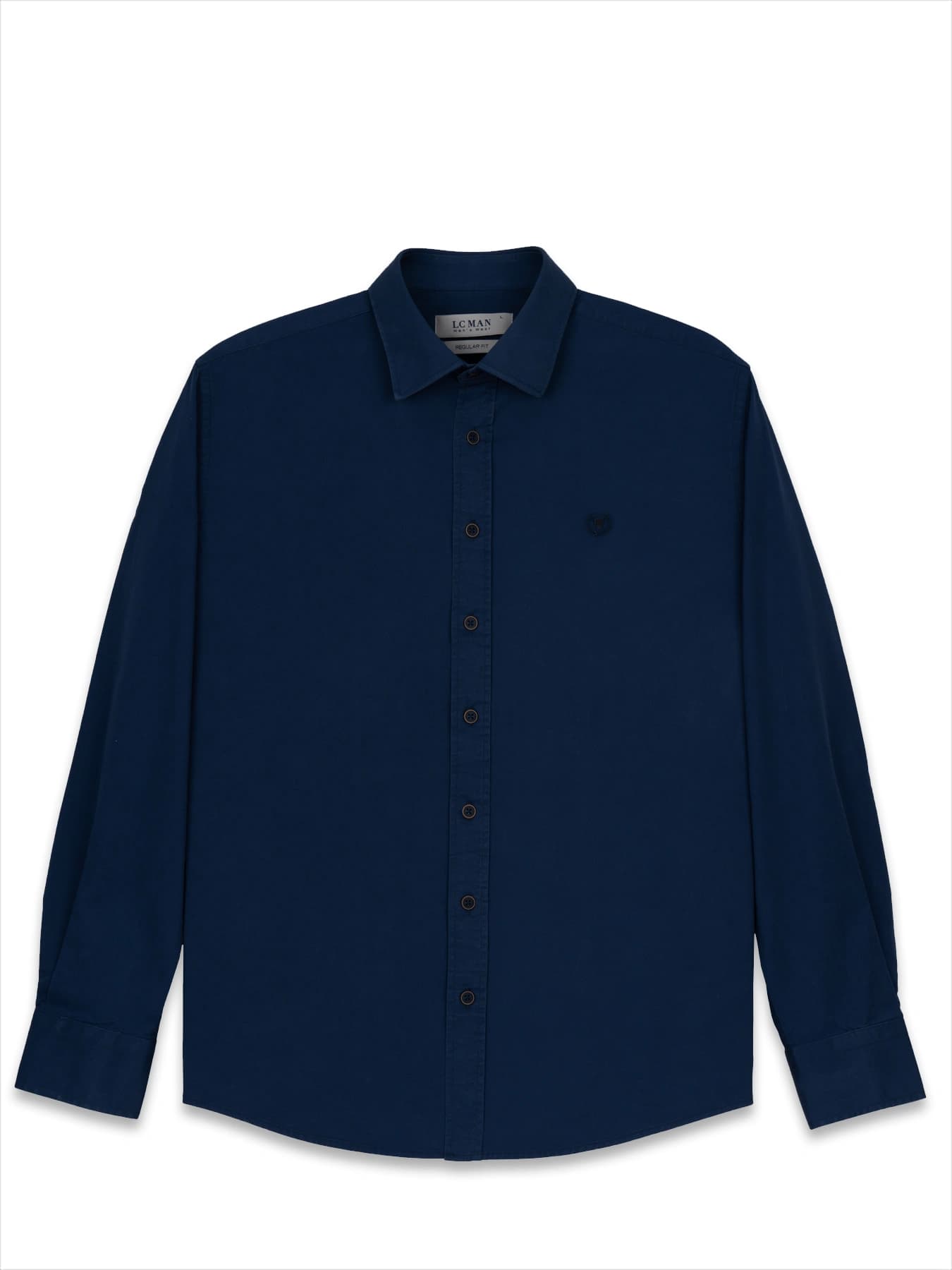 پیراهن آستین بلند سرمه ای ال سی من 24