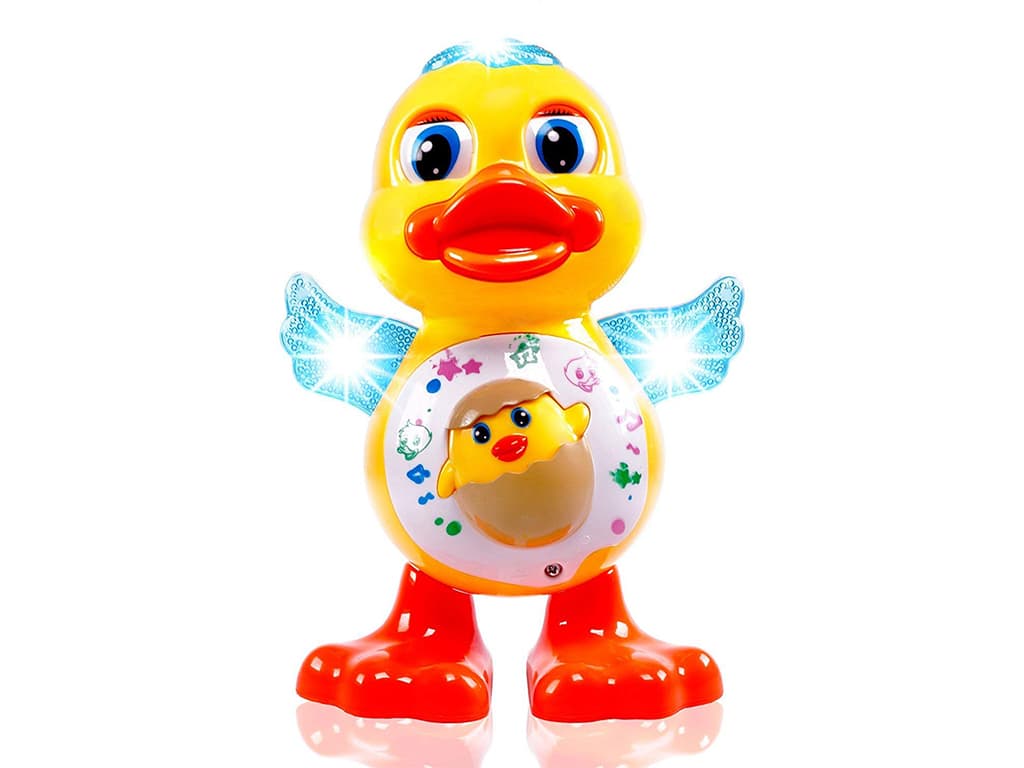 اردک رقاص موزیکال و چراغدار اسباب بازی