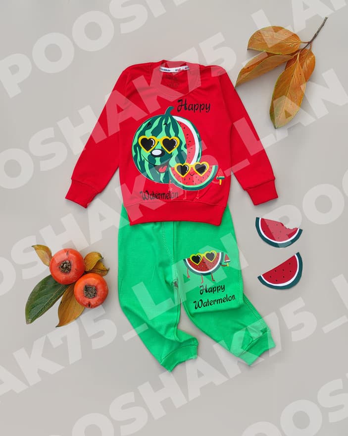 بلوز شلوار یلدایی مدل هندوانه عینکی