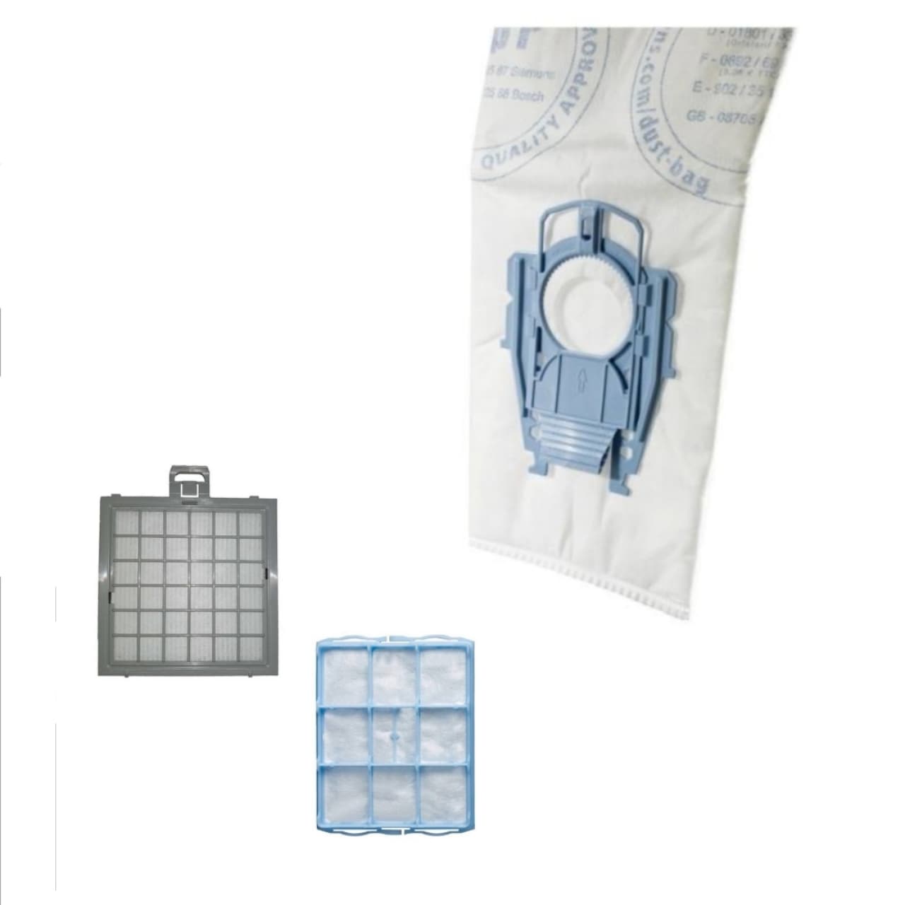 کیسه یکبارمصرف میکروفیلتری و فیلتر جلو و عقب جاروبرقی روسو