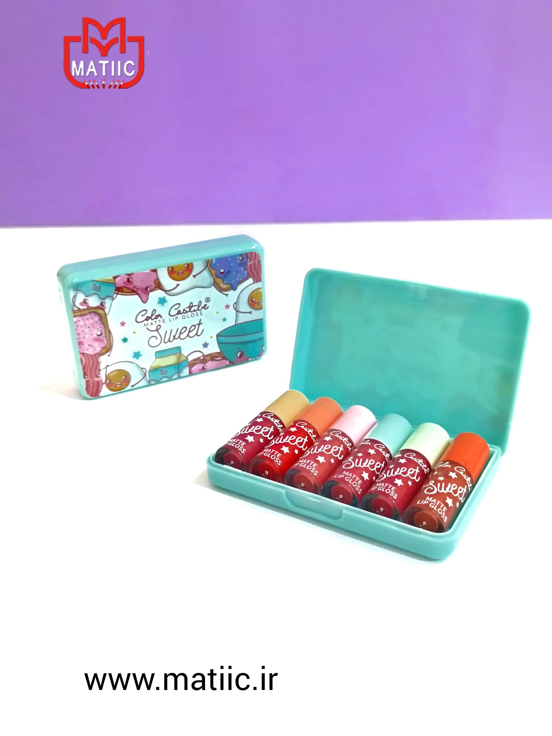 پک رژلب مایع ۶تایی کالرکاستل