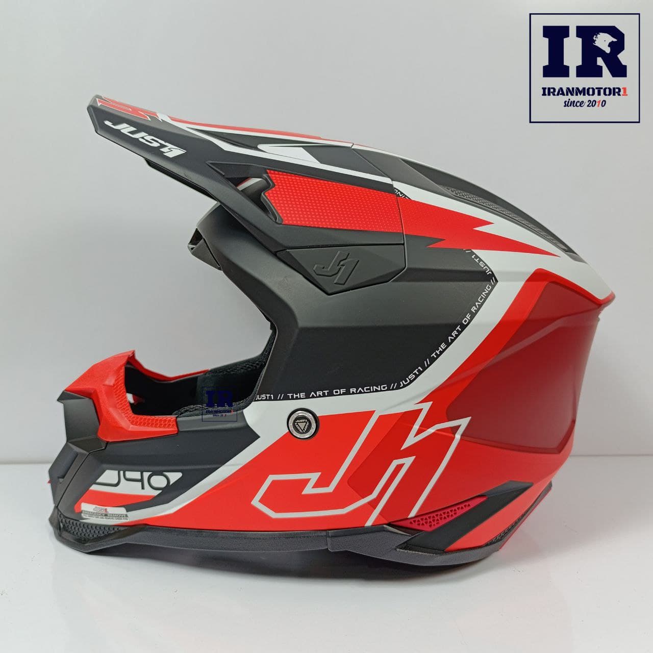 کلاه کاسکت کراسی جاست وان just1 مشکی نارنجی j40