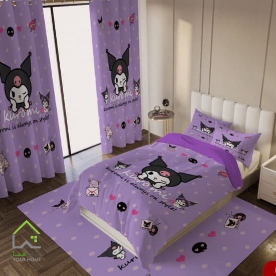 ست پرده و روتختی کرومی