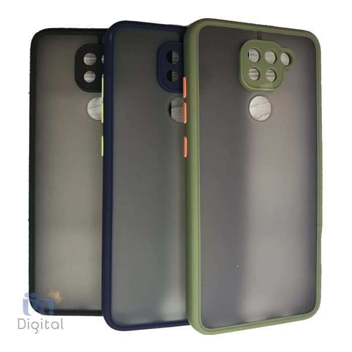 کاور محافظ لنز دار پشت مات مناسب برای گوشی شیائومی مدل Redmi Note 9