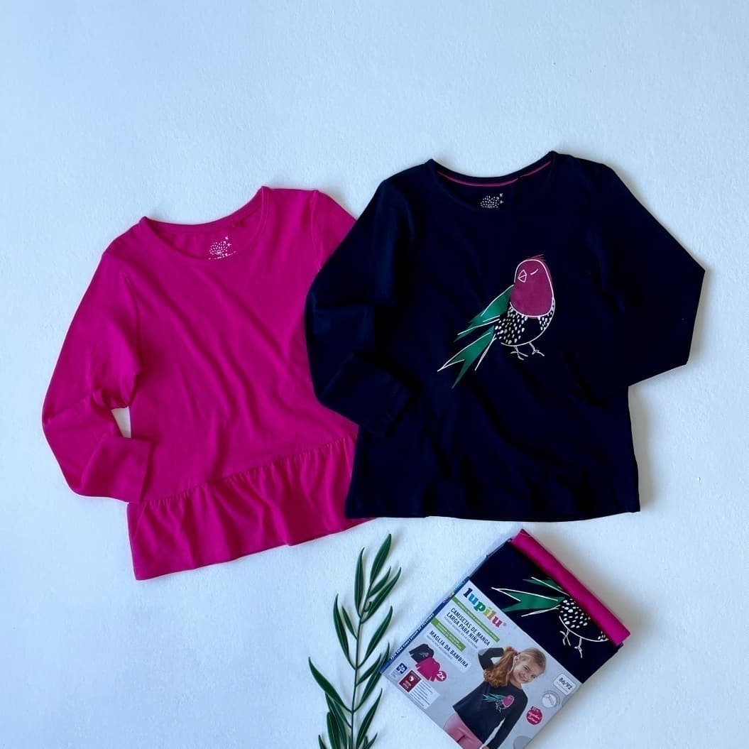 پک دوتایی بلوز دخترانه برند LUPILU