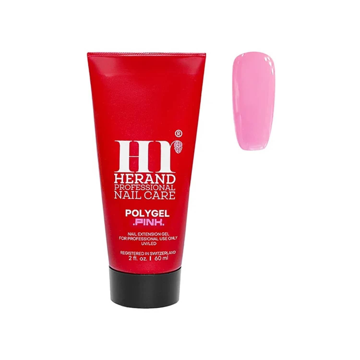 پلی ژل اکریلیک صورتی هراند حجم 60 میلی لیتر