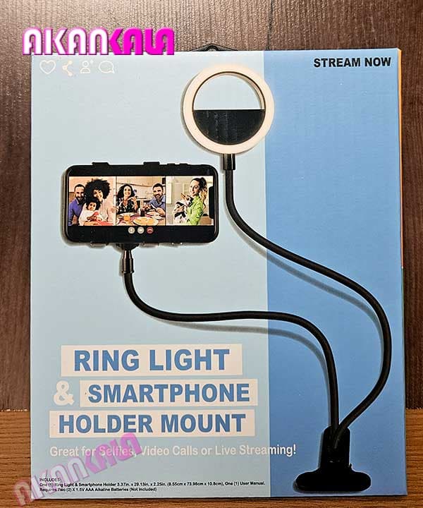 رینگ لایت و هولدر موبایل کلیپسی “فروش عمده”