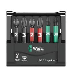 مجموعه 6 عددی سرپیچگوشتی ایمپکتور نوک الماسه ورا مدل 05073890001