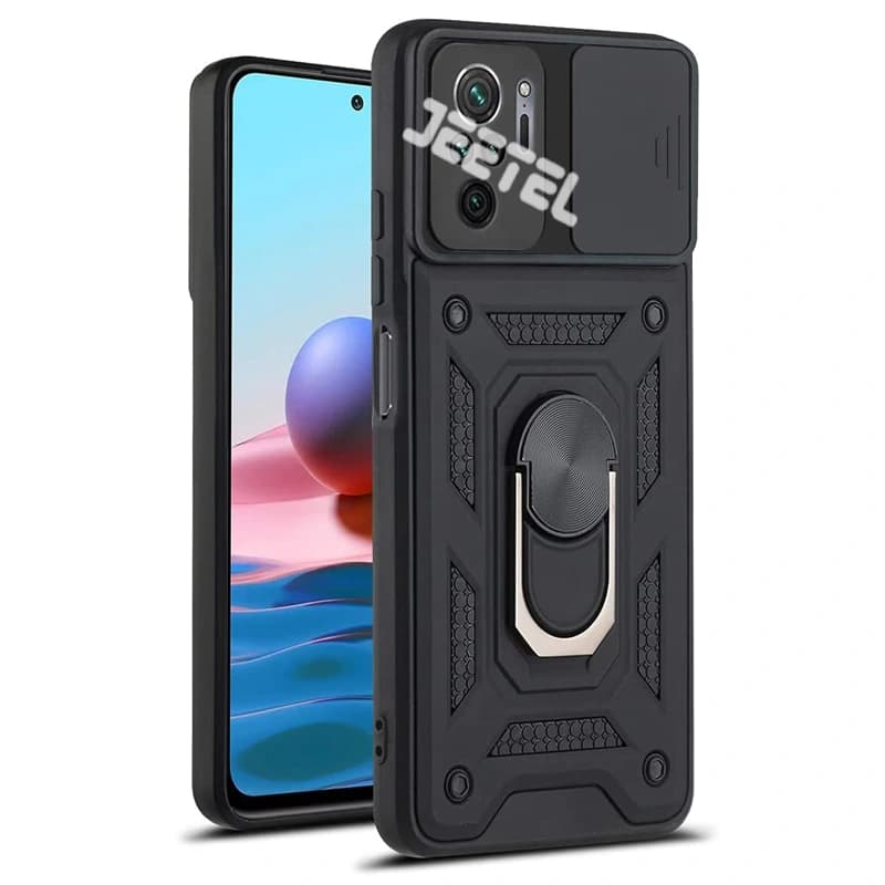 قاب کشویی بتمنی مدل آهنربایی هولدردار برای گوشی (Xiaomi (Redmi Note 10 4G / 10S / POCO M5S طرح اسلاید آرمور