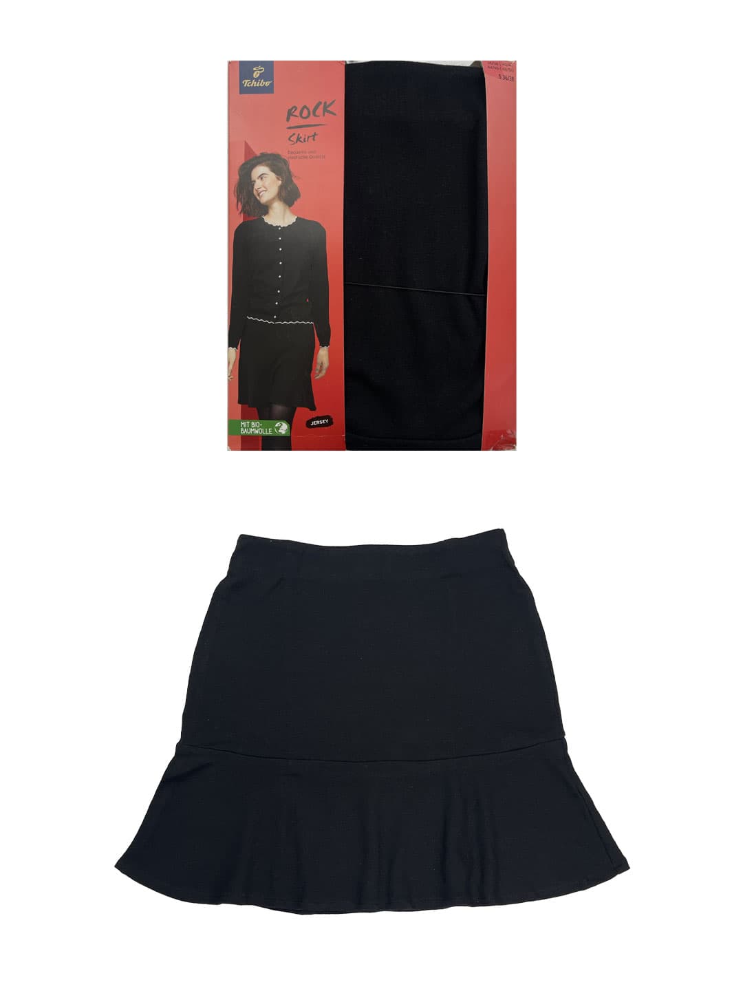 دامن زنانه رنگ مشکی برند Tchibo کد b3752