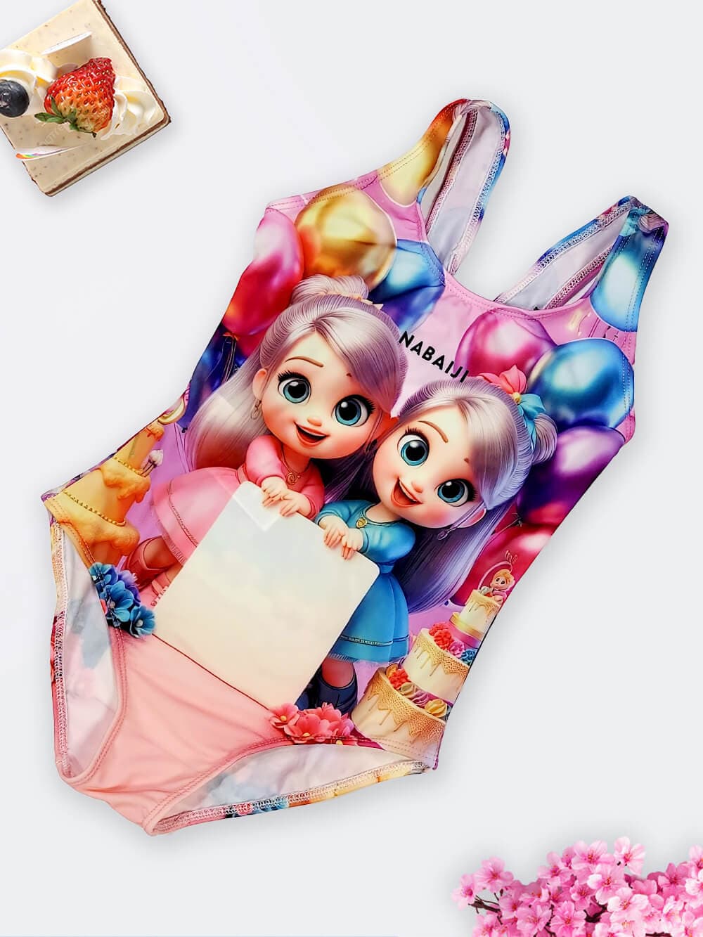 مایو بچه گانه دخترانه اسلیپ پشت قهرمانی طرح تولد دخترای زیبا نابایجی ( Nabaiji )