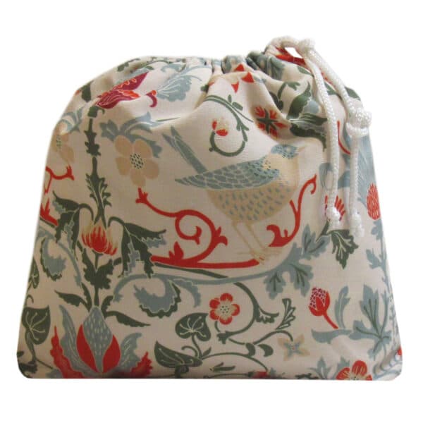 استفانی کیسه بند دار زمینه کرم طرح پرنده بزرگ