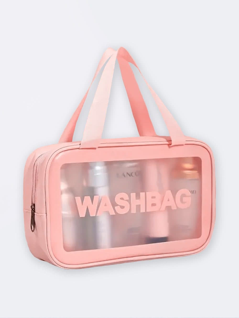 کیف شنا صورتی زنانه و دخترانه واش بگ ( wash bag ) فانتزی و شیک سایز متوسط