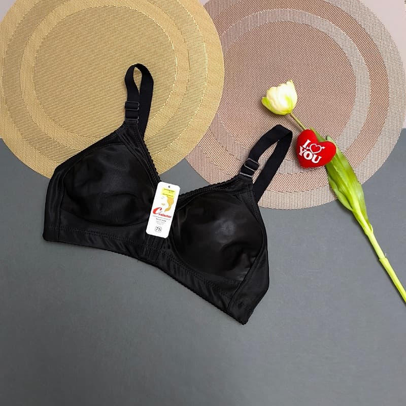 سوتین ساتن چرمی بدون فنرسایز75تا90کد495