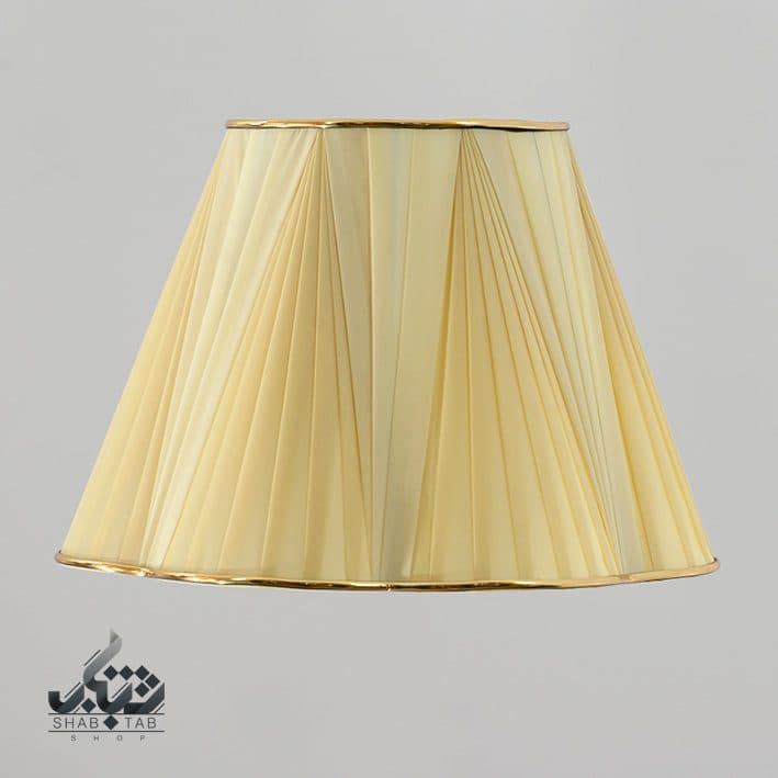 شید آباژور مدل گل دو رنگ سایز 35 کرم – سرپیچ E27