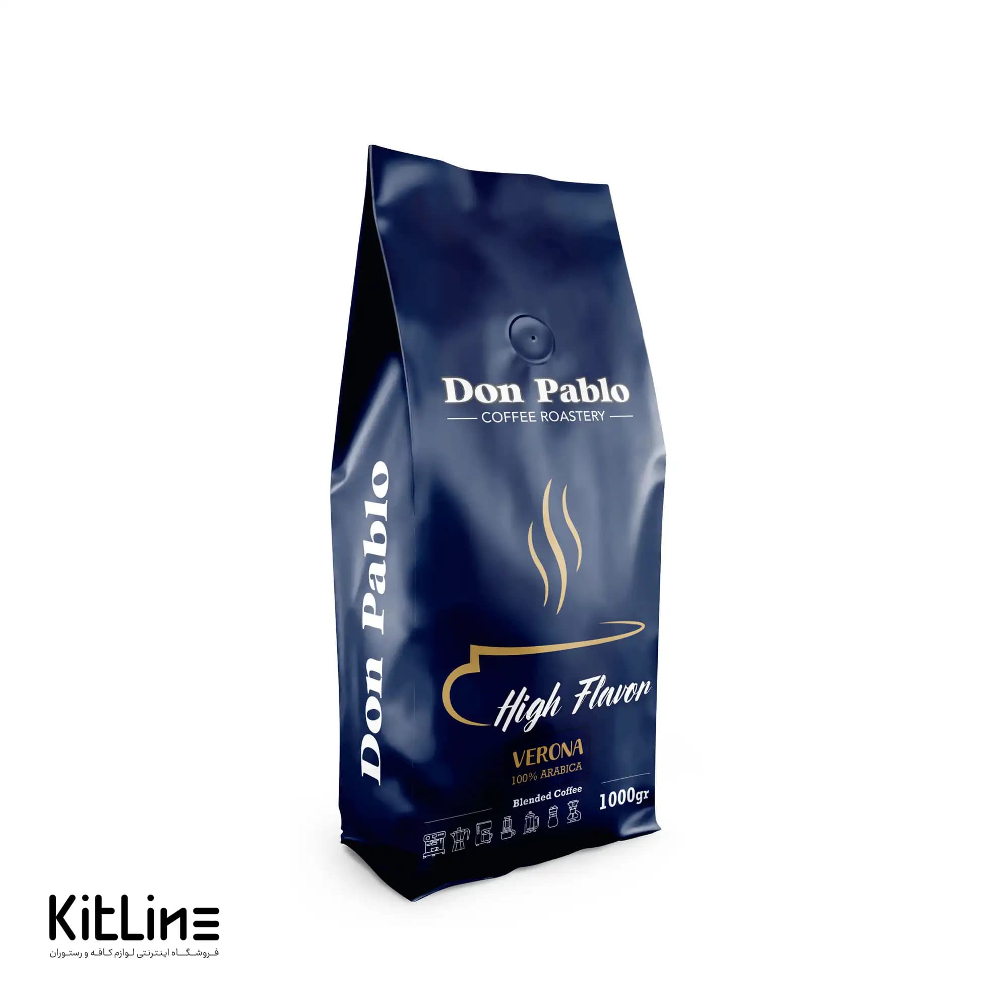 دانه قهوه ۱۰۰٪ عربیکا ترکیب ورونا دن پابلو ۱ کیلوگرمی