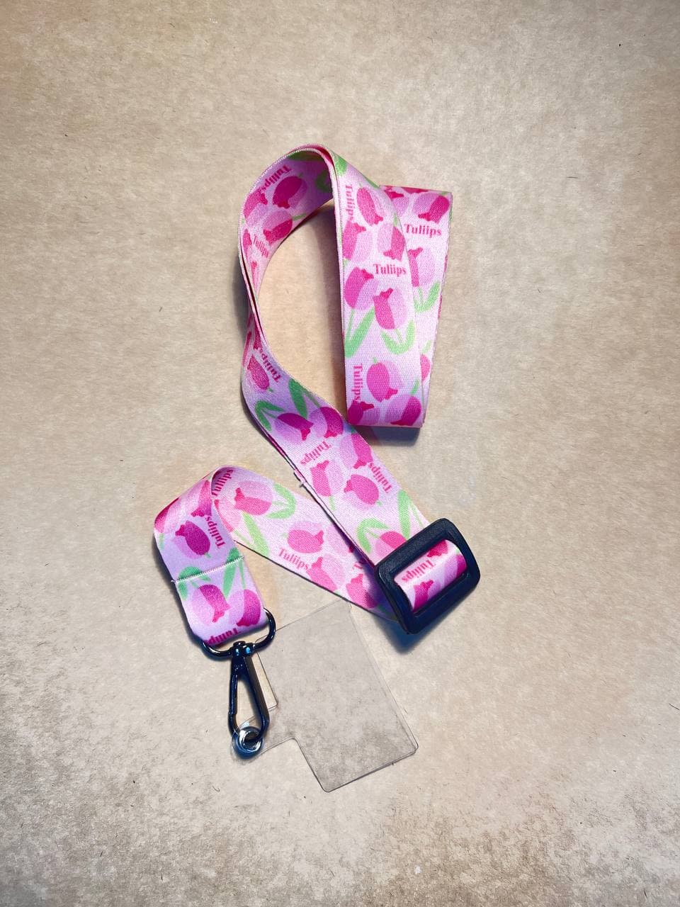 بند گوشی بلند لاله صورتی - کد (۶۳۳۳۴)