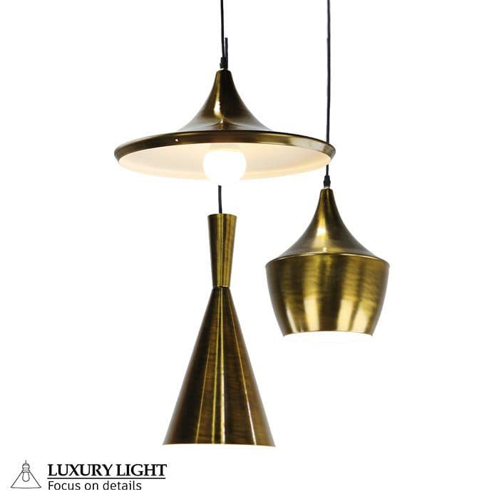 آویز سه شاخه مدرن برگ