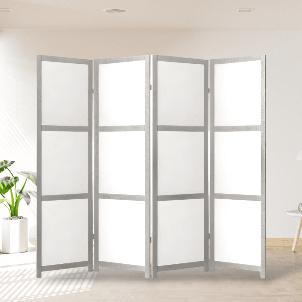 پارتیشن مدل مدرن طوسی پنل سفید عرض 53