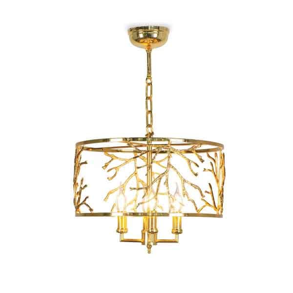 لوستر مدرن تک شاخه 4 لامپ مدل درختی