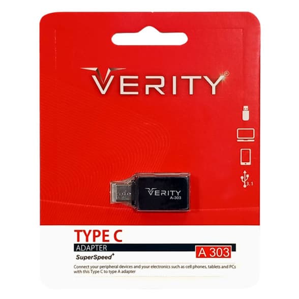 مبدل USB به Type-C وریتی مدل A303