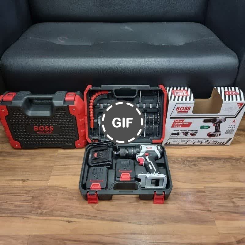 دریل شارژی چکشی ۳۶ ولت صنعتی حرفه ای باس مدل BS2525