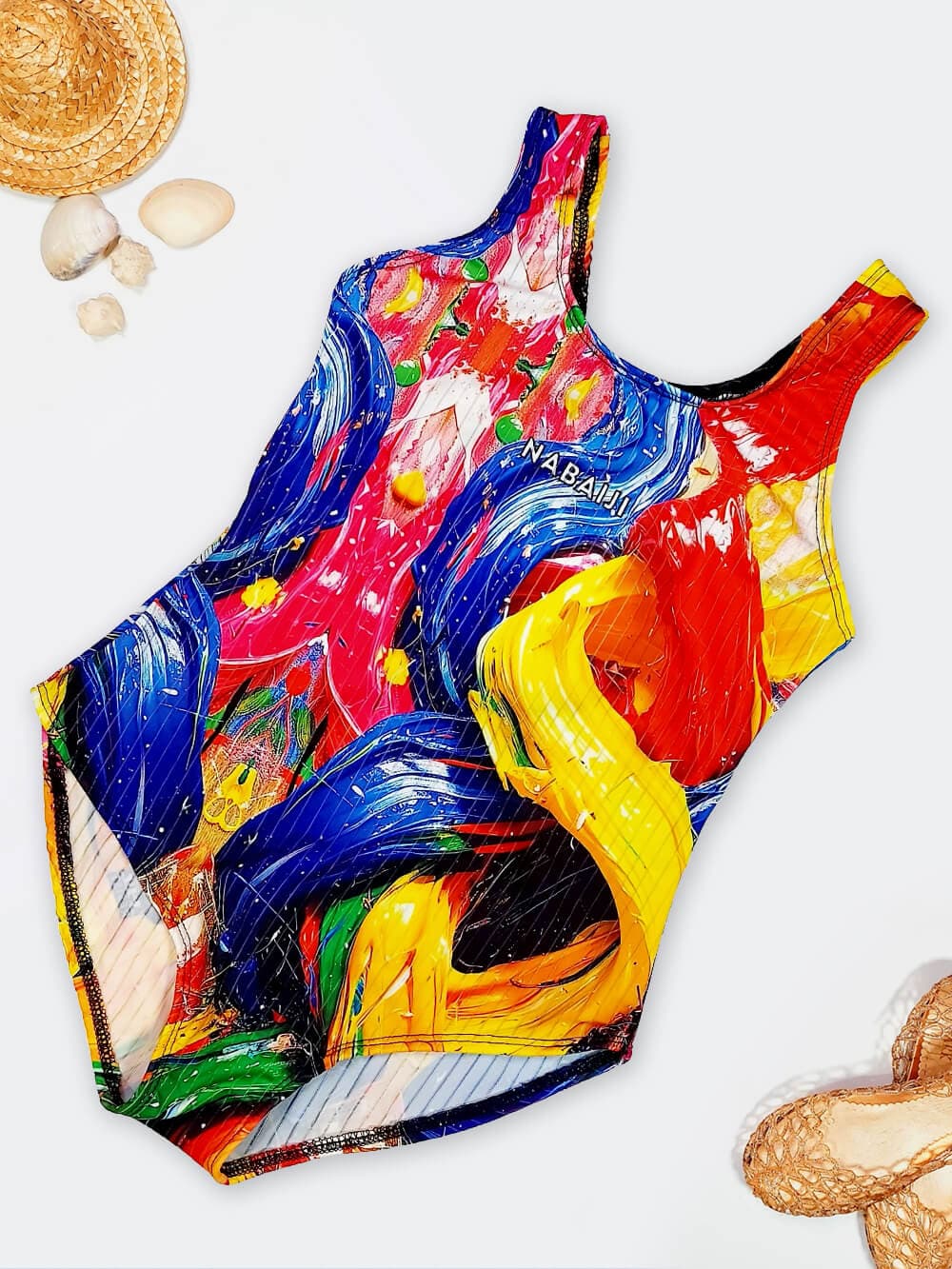 مایو نوجوان دخترانه ( تینیجر ) اسلیپ بند پشت قهرمانی طرح آبرنگ نابایجی ( Nabaiji )