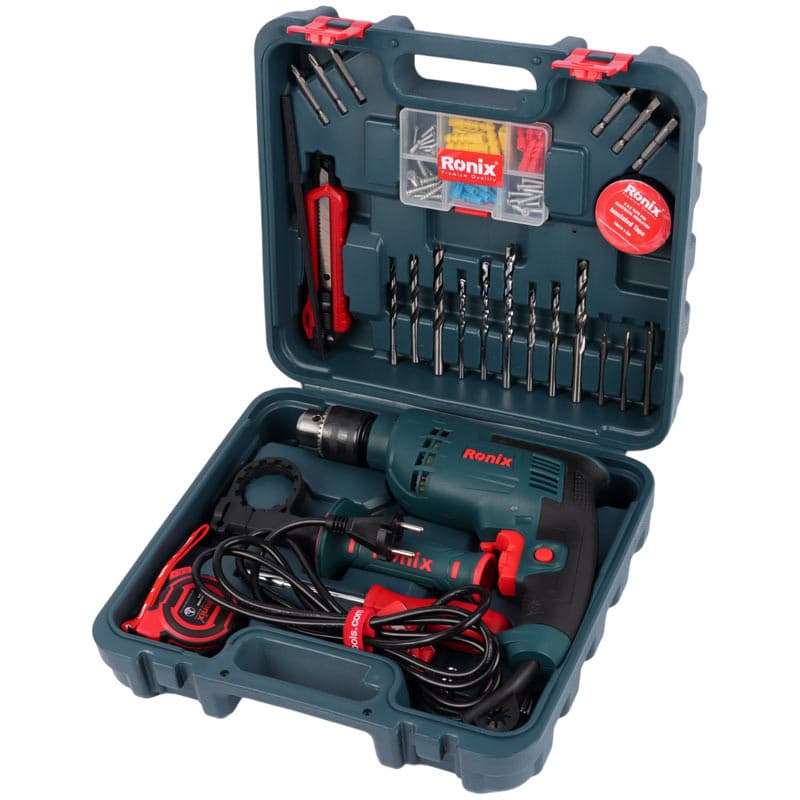 کیت دریل چکشی برقی 33 پارچه رونیکس مدل RS-0008