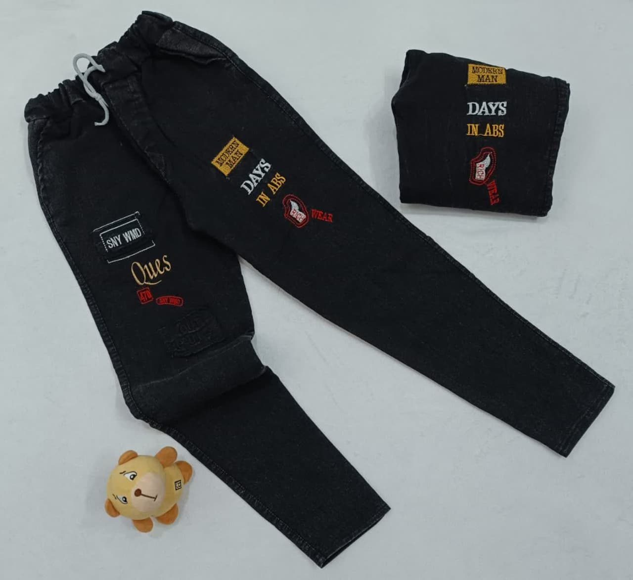 ۲۰۹-شلوار اسلش تکه دوزی پسرانه👖