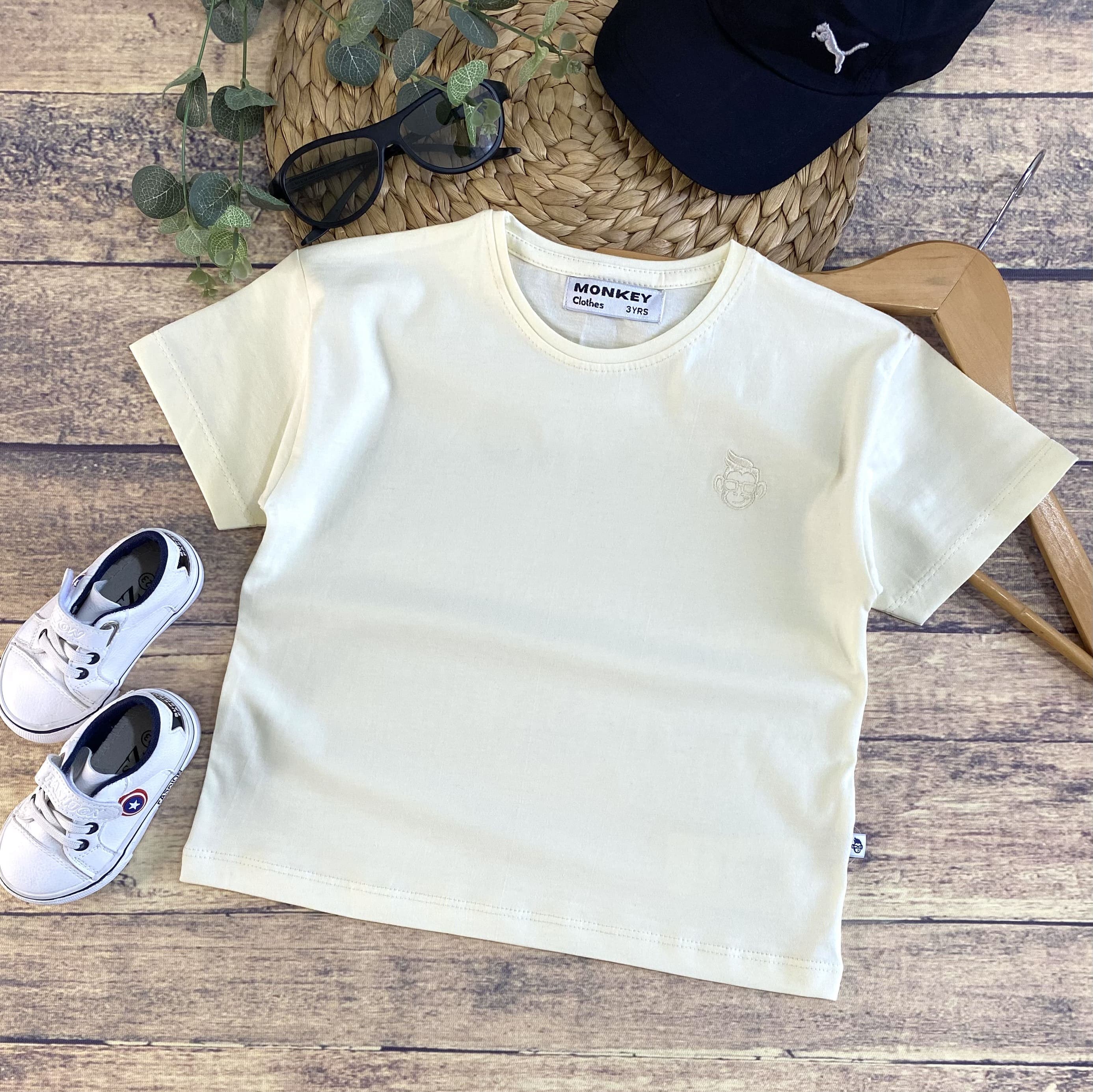 تیشرت لش تک رنگ مانکی