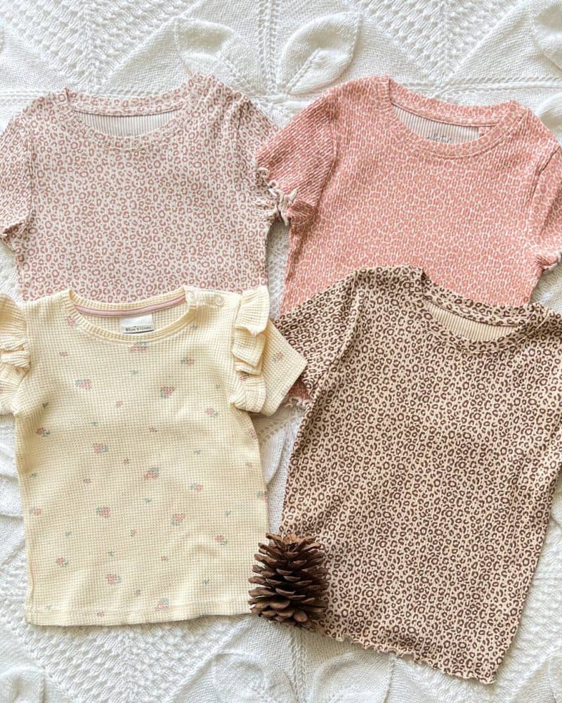 تیشرت کبریتی پلنگی و گلدار