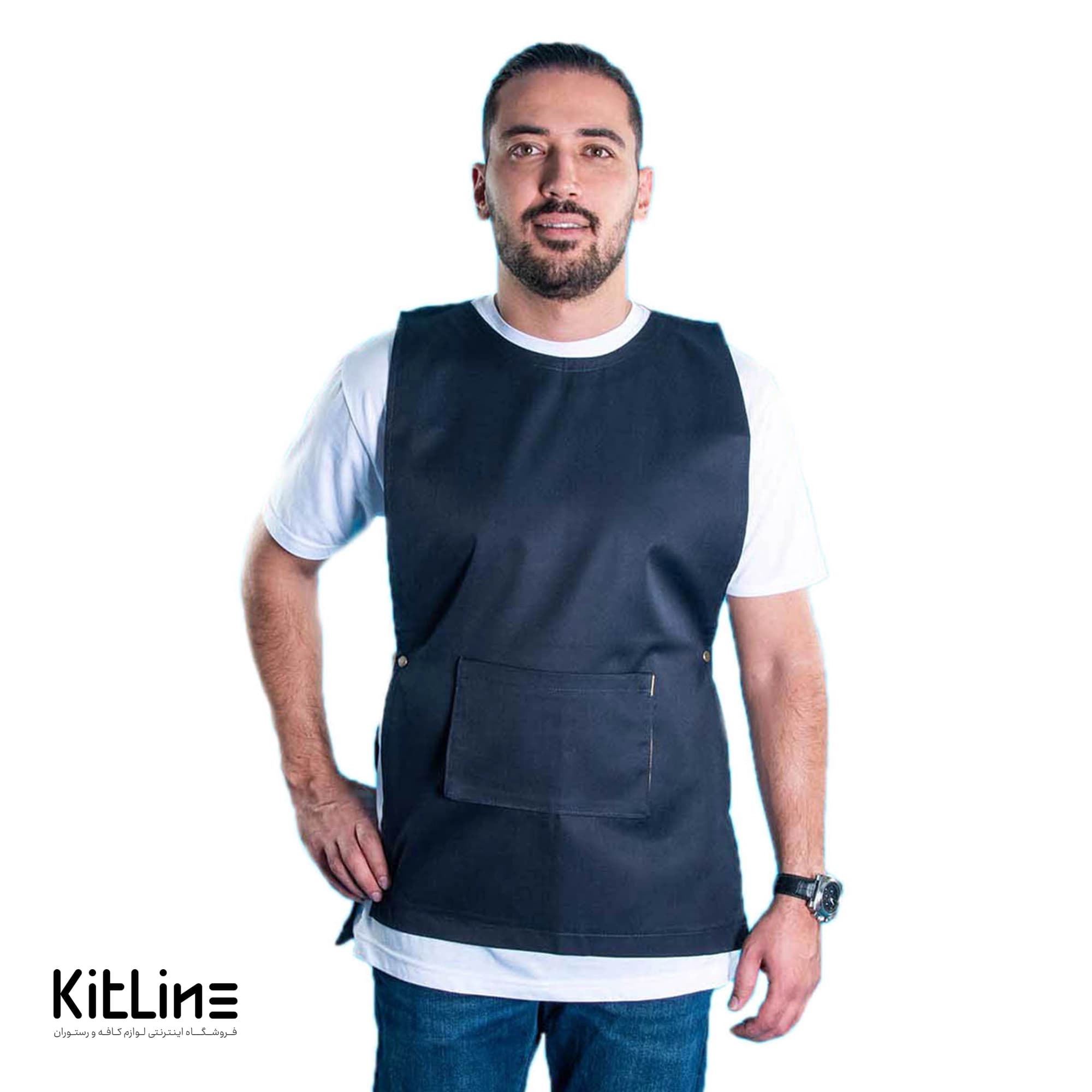 کاور ترگال کجراه جیب پاکتی سرمه ای