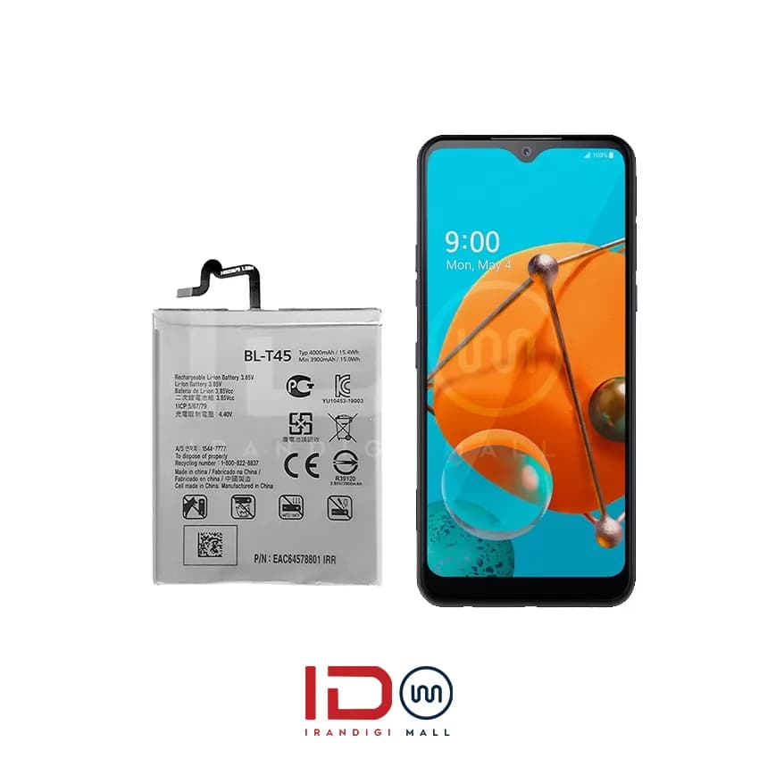 باتری اورجینال گوشی موبایل الجی K51 مدل T45