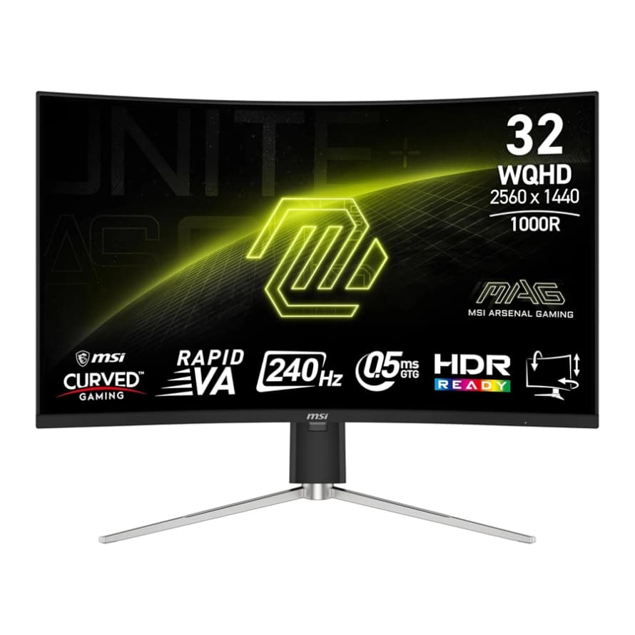 مانیتور خمیده گیمینگ ام اس آی مدل MAG 325CQRXF E2 سایز 32 اینچ