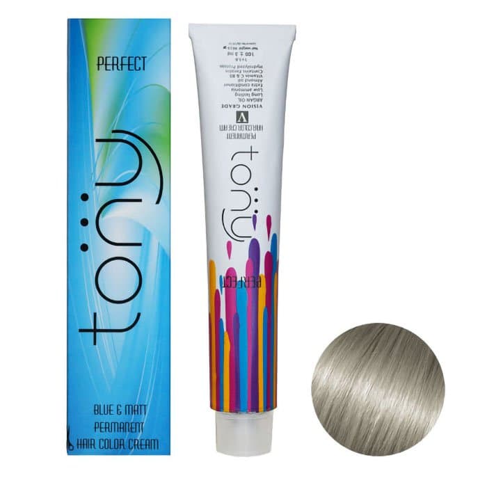 رنگ مو بلوند دودی فوق روشن قوی 10.11 تونی