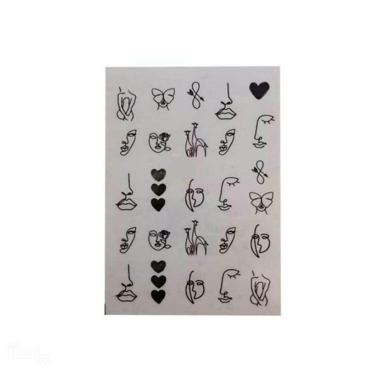 لنز ناخن برچسبی کد08