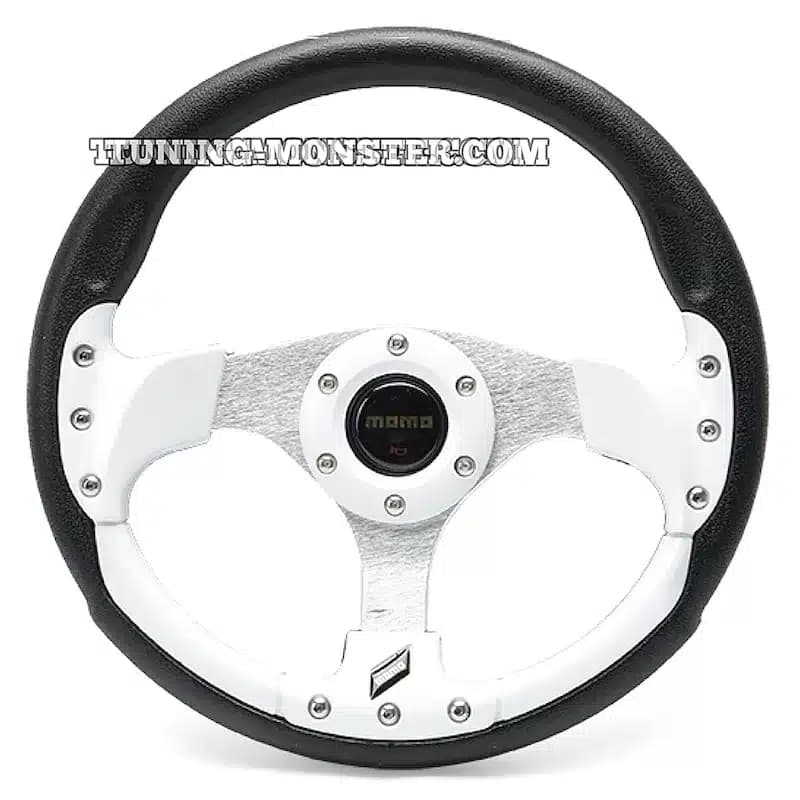 فرمان اسپرت MOMO گرد سفید