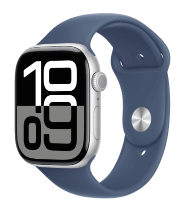 اپل واچ سری ۱۰ آلومینیوم رنگ نقرهای - سایز ۴۶ میلیمتر-گارانتی ۱۸ ماهه