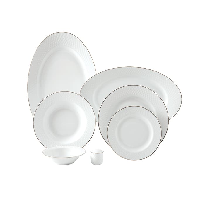 سرویس چینی زرین 6 نفره غذاخوری زرین رادیانس (28 پارچه)