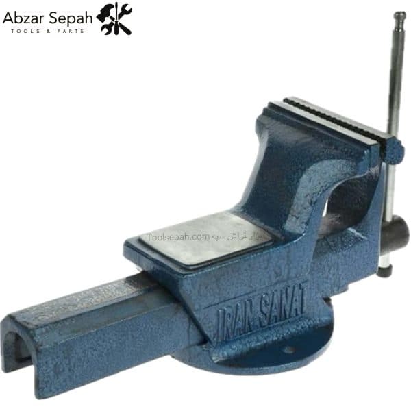 گیره رومیزی ایران صنعت سایز 200 با فک فولادی