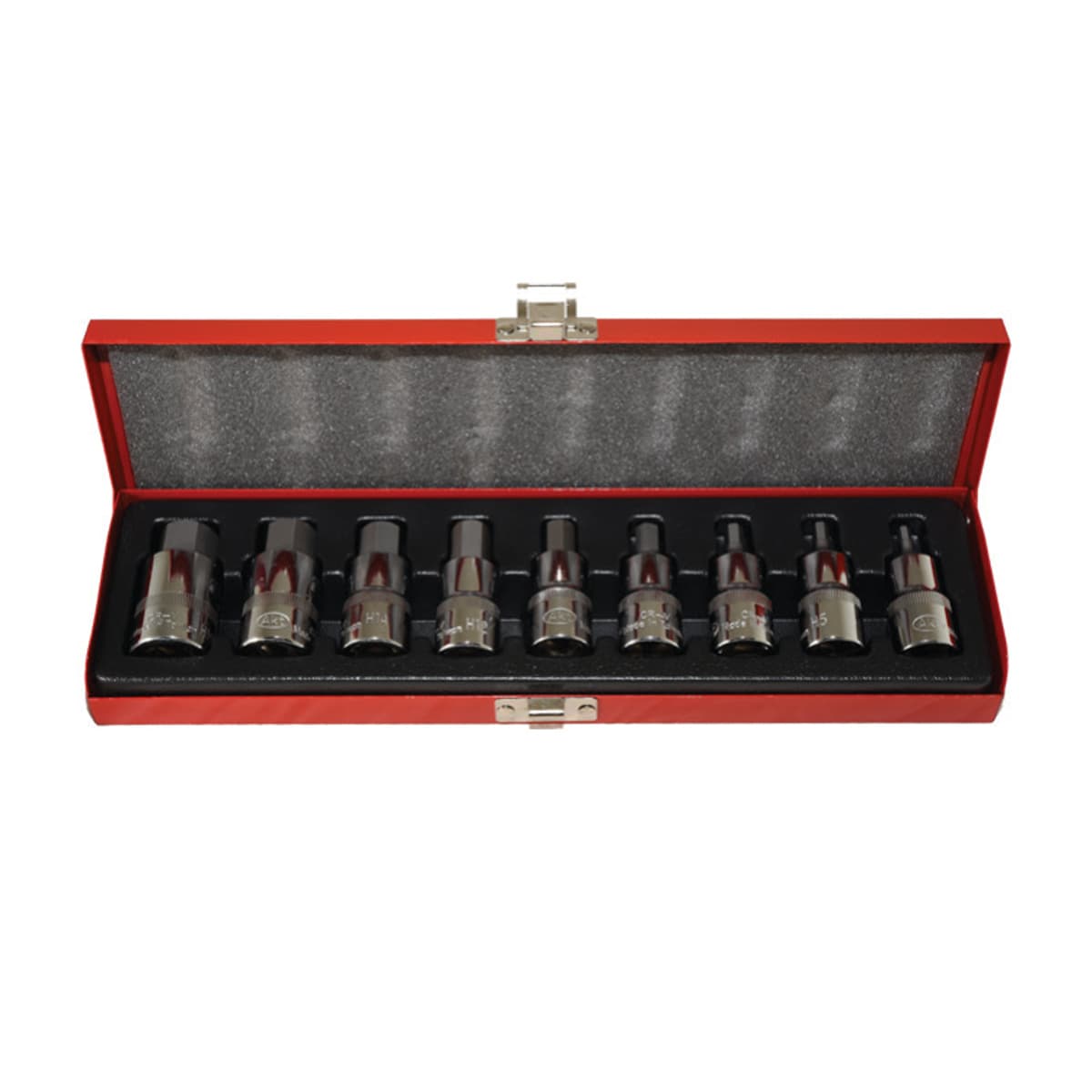 جعبه بکس آلنی 9 پارچه 1/2 درایو AKT کد 824009H