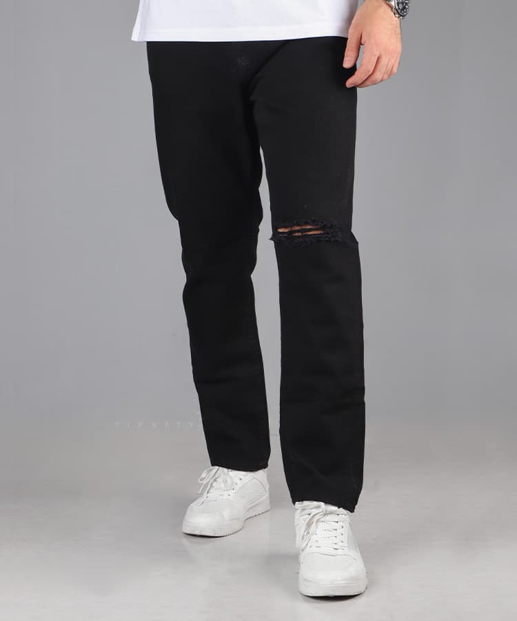 شلوار جین مام استایل مردانه مشکی 0293