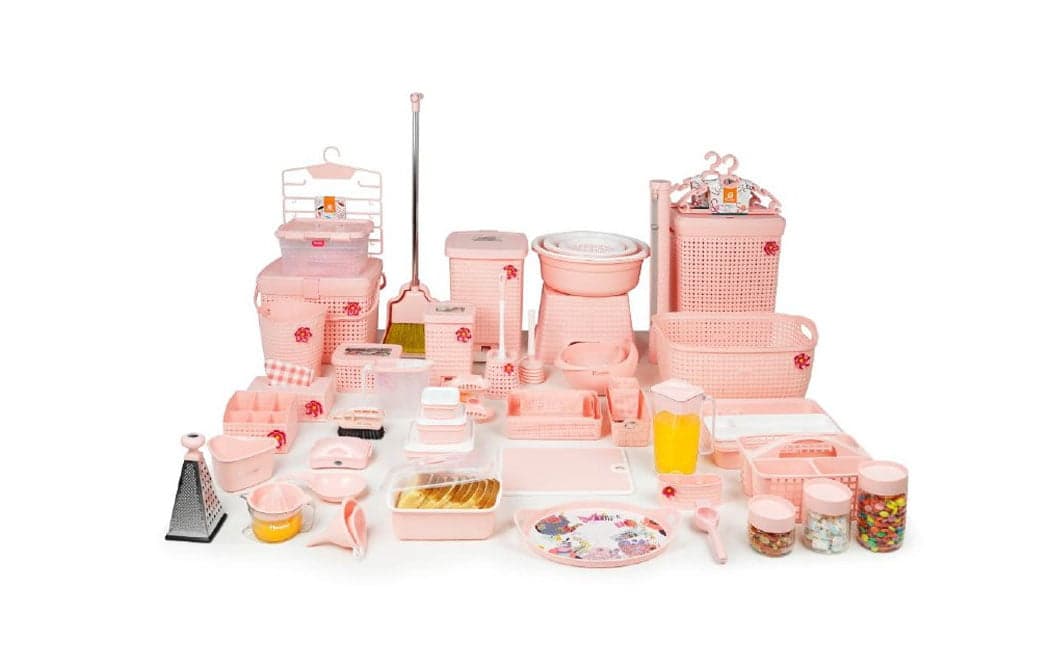 سرویس جهیزیه ۸۵ پارچه دلیار هوم کت {مدل Delyar}