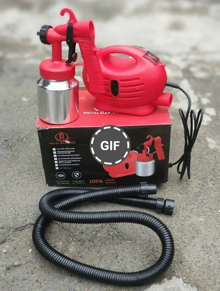 پیستوله رنگ خرطومی 1500 وات برقی رویال مکس مدل PDS1808 پمپ دار ROYALMAX