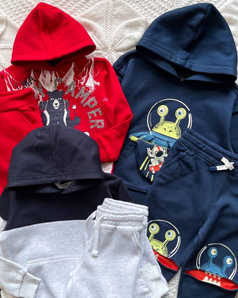 ست هودی شلوار مانستر ، خرس و ساده پسرانه