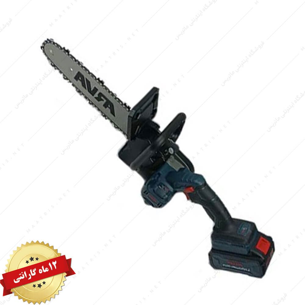 اره زنجیری شارژی براشلس 20 ولت به همراه 2 باطری کد 5893 برند آروا