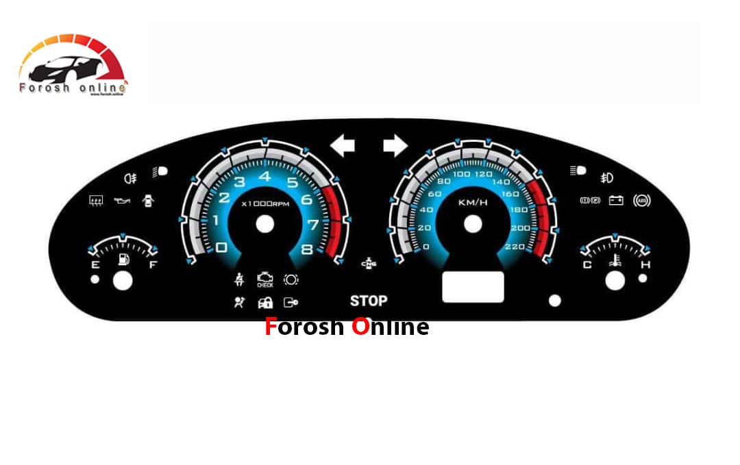 پشت صفحه کیلومتر پژو پرشیا مدل آیس