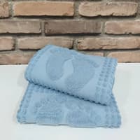 حوله پا ۲ عددی ازدیلک آبی 50×70