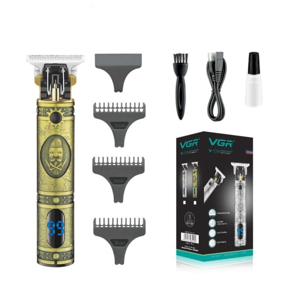 ماشین اصلاح موی سر و صورت وی جی ار مدل V-228